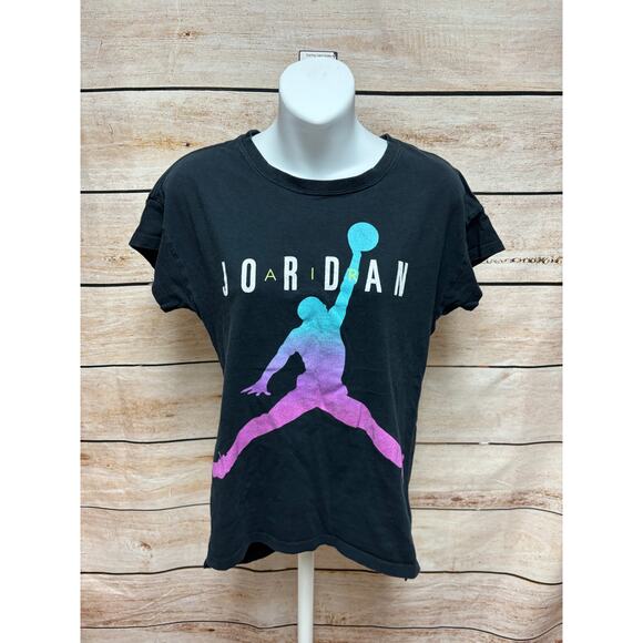 Nike Jordan Jumpman Black T-Shirt - Women's Medium - Picture 1 of 12